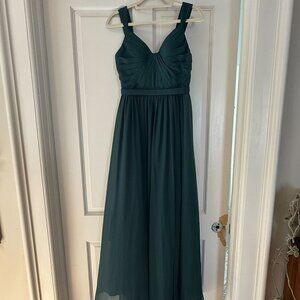 Dark Green AW Bridal Bridesmaids Dress